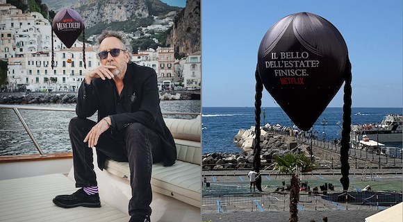 Tim Burton e Monica Bellucci ospiti dell'Hotel Santa Caterina di Amalfi 